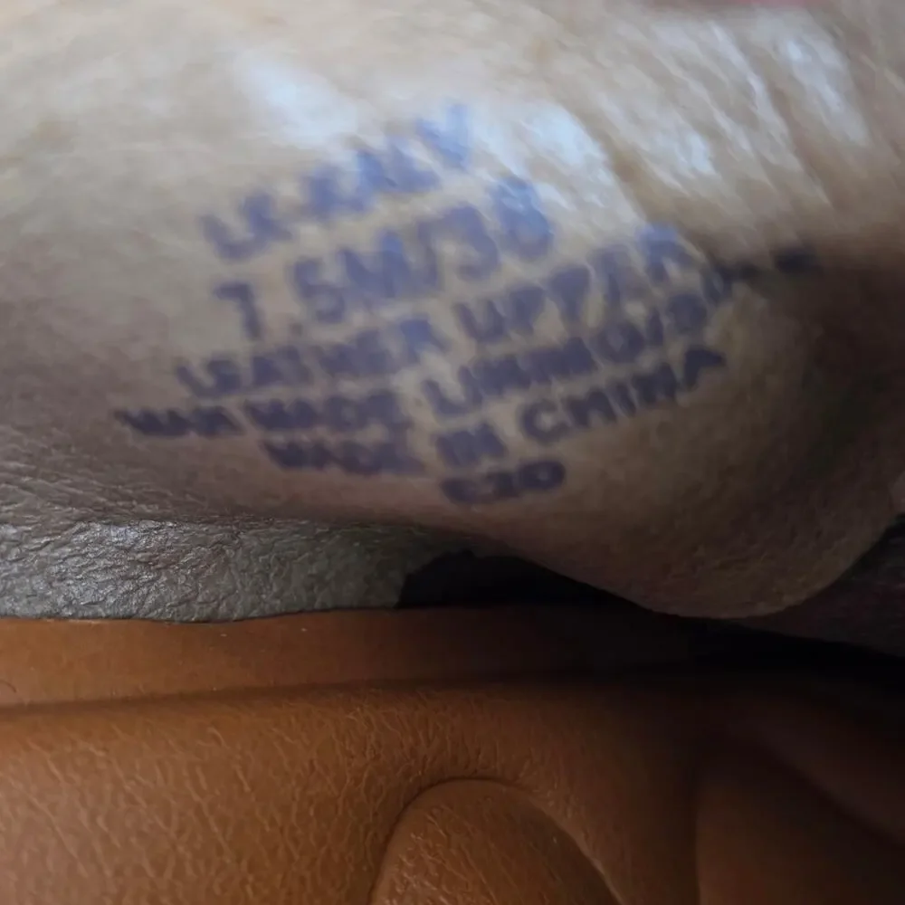 Lucky Brand Kalv Studded Leather Mules Dark Natural Size 7.5 - Picture 7 of 7